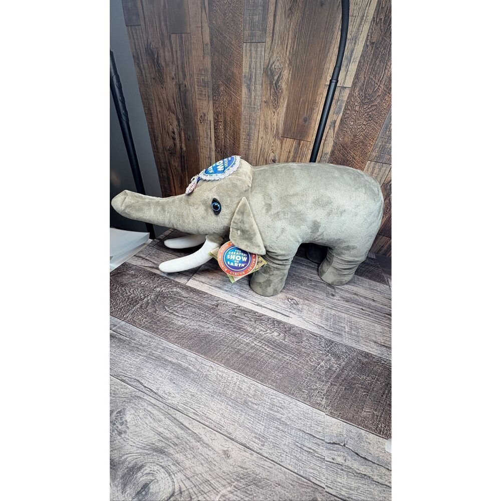Ringling Bros Barnum & Bailey 144th Anniversary Edition Stuffed Plush Elephant